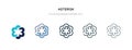 Asterisk icon in different style vector illustration. two colored and black asterisk vector icons designed in filled, outline,