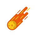 Asteroid astrology flat icon image