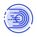 Asteroid, Comet, Flight, Light, Space Blue Dotted Line Line Icon Royalty Free Stock Photo