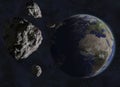 Asteroid dangerously close to Earth