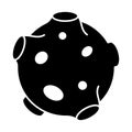 Asteroid Glyph Style vector icon which can easily modify or edit