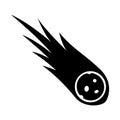 Asteroid Glyph Style vector icon which can easily modify or edit