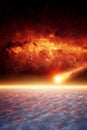 Asteroid impact Royalty Free Stock Photo