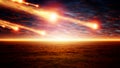 Asteroid impact Royalty Free Stock Photo