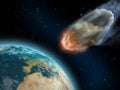 Asteroid impact Royalty Free Stock Photo