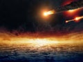 Asteroid impact Royalty Free Stock Photo