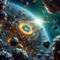 Asteroid Mining Space Space where asteroids are mined for valua