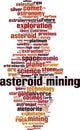 Asteroid mining word cloud