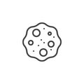 Asteroid outline icon