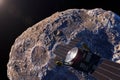 Asteroid Psyche and spacecraft. Psyche mission