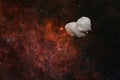 Asteroid. Science fiction cosmos. Elements of this image furnished by NASA