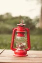 asthetic vintage red lamp Royalty Free Stock Photo