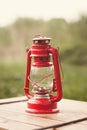 asthetic vintage red lamp Royalty Free Stock Photo
