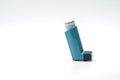 Asthma inhaler isolated on white background Royalty Free Stock Photo