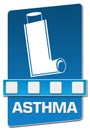 Asthma Blue Separator Vertical