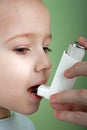 Asthmatic inhaler Royalty Free Stock Photo