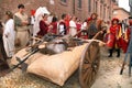 Asti, Piedmont, Italy -09/20/2015- Palio is a traditional festival of Medieval origins and exhibition by flag throwers,