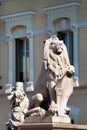 Asti, Piedmont, Italy - Piazza Roma the monument of Unification of Italy