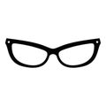 Astigmatic eyeglasses icon, simple style. Royalty Free Stock Photo