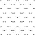 Astigmatic eyeglasses pattern seamless vector Royalty Free Stock Photo