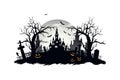 ÃÂ¡astle halloween icon style clipart. Vector illustration design Royalty Free Stock Photo