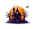 ÃÂ¡astle halloween icon style clipart. Vector illustration design Royalty Free Stock Photo