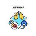 Astma icon vector illustration