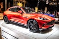 Aston Martin DBX at Brussels Motor Show, Dream Cars, British all-wheel drive luxury crossover SUV produced by Aston Martin