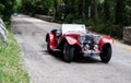 ASTON MARTIN INTERNATIONAL 1934 on an old racing car in rally Mille Miglia 2017 Royalty Free Stock Photo