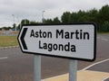 Aston Martin Lagonda Road Sign
