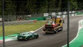 Aston Martin Vantage GT2 on the circuitof Monza