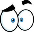 Astonished Cartoon Funny Eyes