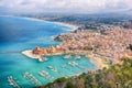 Astonishing aerial cityscape of Castellammare del Golfo town