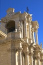 Astonishing architectural icon of Siracuse, Sicily. Ancient Cathedral of Syracuse (Duomo di Siracusa)