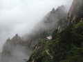 Beautiful Chinese mountain landscape at the yellow mountain Huangshan in Anhui, China