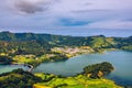 The Astonishing Lagoon Of The Seven Cities (Lagoa Das 7 Cidades), In Sao Miguel Azores, Portugal. Lagoon of the Seven Cities, Sao Royalty Free Stock Photo