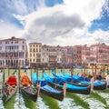 Astonishing morning cityscape of Venice with famous Canal Grande