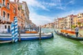 Astonishing morning cityscape of Venice with famous Canal Grande