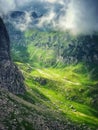 The astonishing view from Brana Caprelor in Bucegi Mountains