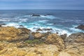 Astonishing View of Pacific Shoreline Located Alongside of Prominent Highway Number 1 In California