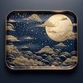 Astonishing Wallpaper Lunar Luminescence - Phases of the Moon Against a Night Sky