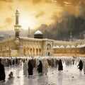 Astonishing wallpaper: Mecca& x27;s Majesty - Pilgrims circumambulating the Kaaba during Hajj