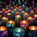 Astonishing Wallpaper Vibrant Votives