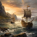 Astonishing wallpaper Viking Vistas