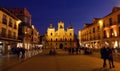 Astorga square in the night