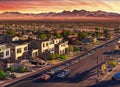 Astoria Iron Mountain neighborhood in Las Vegas, Nevada USA.