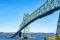 The Astoria-Megler Bridge between Washington State and Oregon in the United States Royalty Free Stock Photo