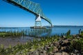 Astoria-Megler bridge, which goes over the Columbia River in Oregon Royalty Free Stock Photo