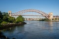 View of the historic Hell Gate Bridge