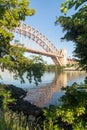 view of the historic Hell Gate Bridge